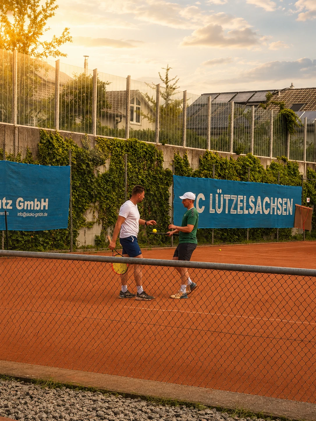 Group photo of tennis team and coaches at the Armin Cehic Tennisschule